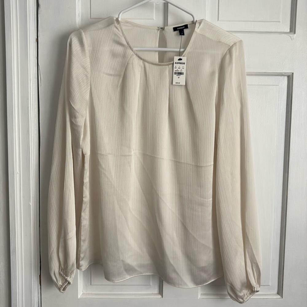 NWT Express ivory LS top